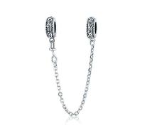 Sicherheitskette, 925er Sterlingsilber, Stopper, Charm-Clip, Charm für Pandora-Charm-Armband, Sterling-Silber Silber