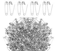 Sicherheitsnadeln, 100 Stück 37 mm Sicherheit Pins, Safety Pins für Kunsthandwerk Nähen Kleidung Kunst, Silber