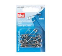 Sicherheitsnadeln, 34mm, silberfarbig, 16 Stück