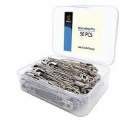 Sicherheitsnadeln aus Edelstahl, 7,6 cm, silberfarben, Nähnadeln, Kleidung, Clips, Werkzeug, 75 mm, dekorativ, 50 Stück