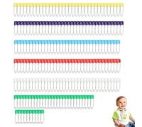 Sicherheitsnadeln,Baby Sicherheitsnadeln,Mini Sicherheitsnadelns,Windelstifte,Windelnadeln,Sicherheitsnadelns Kindersicher,Geeignet für Speicheltücher,Windeln Kleidung,Mehrfarbig (210)