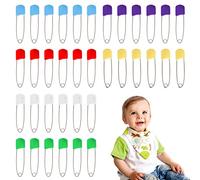 Sicherheitsnadeln,BabyMini Sicherheitsnadeln,Windelstifte,Windelnadeln Kindersicher,Geeignet für Speicheltücher,Windeln und Kleidung,Mehrfarbig (36)