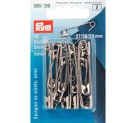 Prym Sicherheitsnadeln, 27/38/50mm, Sortiert, silberfarbig, 18 Stück, Stahl, 085120-1