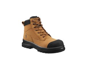 Sicherheitsstiefel CARHARTT "Detroit" Gr. 41, braun (braun, schwarz), 41, Obermaterial: 50% Rindsleder Leather cow. 50% Lammleder LEL., Schuhe (65118212-41) braun, schwarz