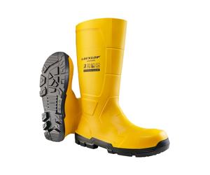 Sicherheitsstiefel DUNLOP "JobGUARD Full Safety" Gr. 39, gelb, 39, Obermaterial: 100% Textilmaterial TEXMAT., Schuhe (27387144-39) gelb