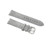 SiChouwz Echtes Leder Wildleder Uhrenarmband Retro 18mm 19mm 20mm 22mm Grau Blau Uhrenzubehör(Gray,20mm)