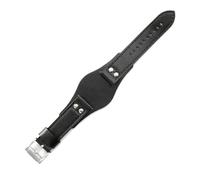 SiChouwz Echtes Rindsleder-Uhrenarmband, Kompatibel Mit Fossil CH2564, CH2565 Und CH2891, Atmungsaktives Armband, 22 Mm(Silver white)