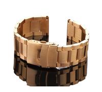 SiChouwz Uhrenarmband-Armband, 18 Mm, 20, 22, 24, Edelstahl, Uhrenarmband, Gliederarmband, Blau, Schwarz, Gold, Zubehör(Gold,18mm)