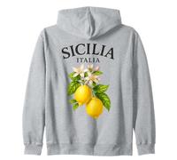 Sicilia Italienisches Souvenir Italien Zitronen Sizilien Herren Damen Kinder Kapuzenjacke