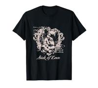 Sick of Love Vintage Cherub Angel Romance Valentine's Day T-Shirt