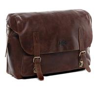 SID & VAIN große Aktentasche echt Leder - 15 Zoll Laptop Business-Tasche Eton XL - Arbeitstasche Laptoptasche Herrentasche mit Laptop-Fach - Ledertasche Herren braun handgefertigt