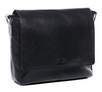 SID & VAIN große Laptoptasche Messenger Bag echt Leder - 15 Zoll Laptop Business-Tasche Spencer groß - Umhängetasche mit Laptop-Fach - Ledertasche Herren und Damen schwarz handgefertigt