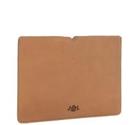 SID & VAIN kleine Laptop-Hülle echt Leder - 13 AIR Zoll Laptop Laptop Case Rory - Notebook-Sleeve Ledertasche Herren und Damen beige handgefertigt