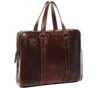 Laptoptasche schmal Leder braun 15" Maguire Arbeitstasche Aktentasche