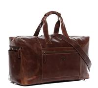 SID & VAIN XL Reisetasche Bristol aus Premium Leder I Sporttasche groß XL groß für Herren und Damen I Weekender Kabinengröße braun handgefertigt