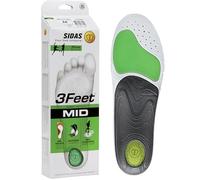 Sidas Unisex 3feet Activ' Mid-einlegesohlen Sohlen, Green Black, Medium EU