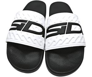 Sidi Pool Slide Badelatschen, schwarz/weiß, Größe 43