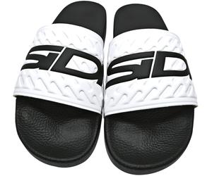 Sidi Pool Slide Badelatschen, schwarz/weiß, Größe 45