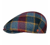Sidney Big Colour Check Flatcap by Mayser blau 59 cm