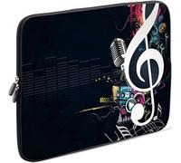 Sidorenko Laptop Tasche für 14-14,2 Zoll - Universal Notebooktasche Schutzhülle - Laptoptasche aus Neopren, PC Computer Hülle Sleeve Case Etui, Schwarz