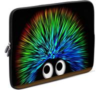 Sidorenko Laptop Tasche für 14-14,2 Zoll - Universal Notebooktasche Schutzhülle - Laptoptasche aus Neopren, PC Computer Hülle Sleeve Case Etui, Grün/Schwarz