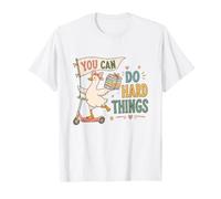 Sie können schwierige Dinge tun, zurück in die Schule. Inspirierender Lehrer T-Shirt