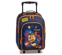 Fabrizio Paw Patrol Chase Marshall Skye Kinder Trolley Kinderkoffer Weichgepäck Polyester 32 x 42 x 16/21 cm Vol. 17 l (Dunkelblau Chase)
