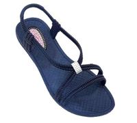 Siebi's Badeschuhe Damen - Tenno - Schwimmschuhe Badesandalen Frauen - fällt klein aus - schmaler Schnitt - navy,37