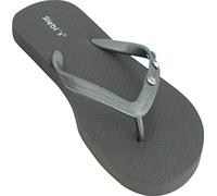 Siebis Palma Flip Zehentrenner flach Damen extra leicht: Größe: 40/41 | Farbe: Palma-grau