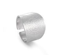 Siegel der Lilith Ring Lilith Talisman Amulett Ringe Edelstahl Ring Hexe heidnischen Schutz religiösen Schmuck Geschenke für Frauen Männer