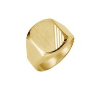 Siegelring FIRETTI "Schmuck Geschenk Gold 333 Herrenring Goldring" Gr. 19, gold (gelbgoldfarben), Fingerringe, Herren, 19, Gelbgold 333, 4mm, Siegelring (770858-19) gelbgoldfarben