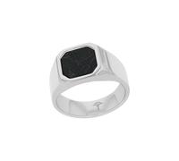 JOOP! Ring Edelstahl Herren Ringe, mit Linienstein, Schwarz, Kommt in Schmuck Geschenk Box