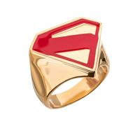 Siegelring mit Superman-Logo, 14, Metall, Kein Edelstein