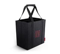 Siegvoll Flaschenträger 6 Fächer Flaschentasche je 1,5 Liter, reißfeste Flaschentasche aus Filz mit Trennwänden, Faltbarer Flaschenkorb - Einkaufstasche für Wasserflaschen, Wein und Bier