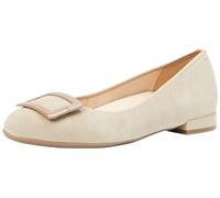 Ballerina ARA "SIENA" Gr. 7 (40,5), beige (sand) Damen Schuhe Ballerinas in Komfortweite H = sehr weit (14879317-7)