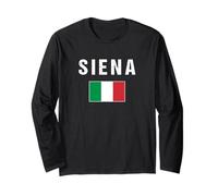 Siena Italien Italienische Flagge Sienna Italien Siena Langarmshirt