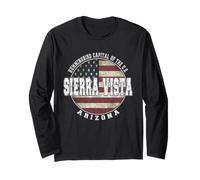 Sierra Vista Arizona Vintage Amerikanische Flagge Langarmshirt