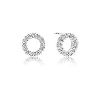 Sif Jakobs - Biella Uno Piccolo Ohrringe - 925 Sterling Silber - Weiße Zirkonia - Silber Ohrstecker - Damenschmuck