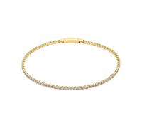 Sif Jakobs - Ellera Armband - 18k Vergoldetes 925 Sterling Silber - Weiße Zirkonia - Goldarmband - Kettenlänge 18 cm
