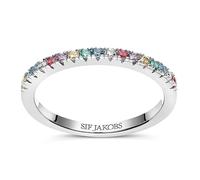 Sif Jakobs - Ellera Ring - 925 Sterling Silber - Mehrfarbige Zirkonia - Rhodiniert - Damenschmuck - 54