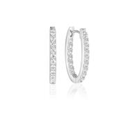 SIF Jakobs Creolen - Ellisse Piccolo - SJ-E2312-CZ silber
