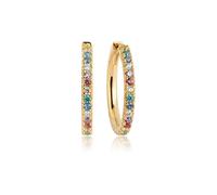 Sif Jakobs Jewellery Ohrringe 925 Silber rhodiniert mit bunten gefassten Zirkonia »ELLERA GRANDE«, gold