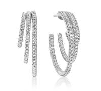 Sif Jakobs Jewellery Schmuck Damen-Creolen Ozieri Tre Grande Silber SJ-E1070-CZ
