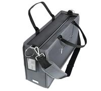 SIGEL Desk Sharing Bag Premium grau wasserabweis. Laptoptasche 17,3 Zoll