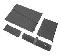 Sigel BAB21 Zubehör Tasche Bundle Notebook Case L Organizer Set Desk Mat Recycled PET, Synthetischer Filz Passend für maximal: 39,6 cm (15,6) Dunkelgrau