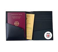SIGEL CO903 Impfpass Hülle Schutzhülle Impfausweis, Reisepass Etui, RFID & NFC Schutz, schwarz, Reiseorganiser