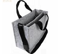 Sigel Desk Sharing Bag Classic M hellgrau recycelter PET Filz 360x280x150mm