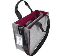 Sigel Notebook Tasche Desk Sharing Bag Bicolor M Synthetischer Filz Grau, Dunkelrot (B x H x T) 36 x 28 x 15 cm Passend für maximal: 39,1 cm (15,4)