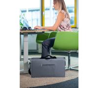SIGEL Desk Sharing Bag Premium grau wasserabweis. Laptoptasche 15,4 Zoll