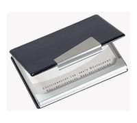 SIGEL Visitenkartenetui VZ131 20Karten 90x58mm Alu/Lederoptik